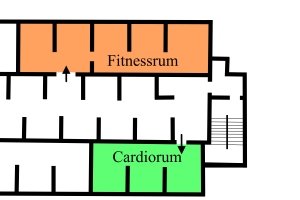Kælder plantegning Fitness og cardiorum